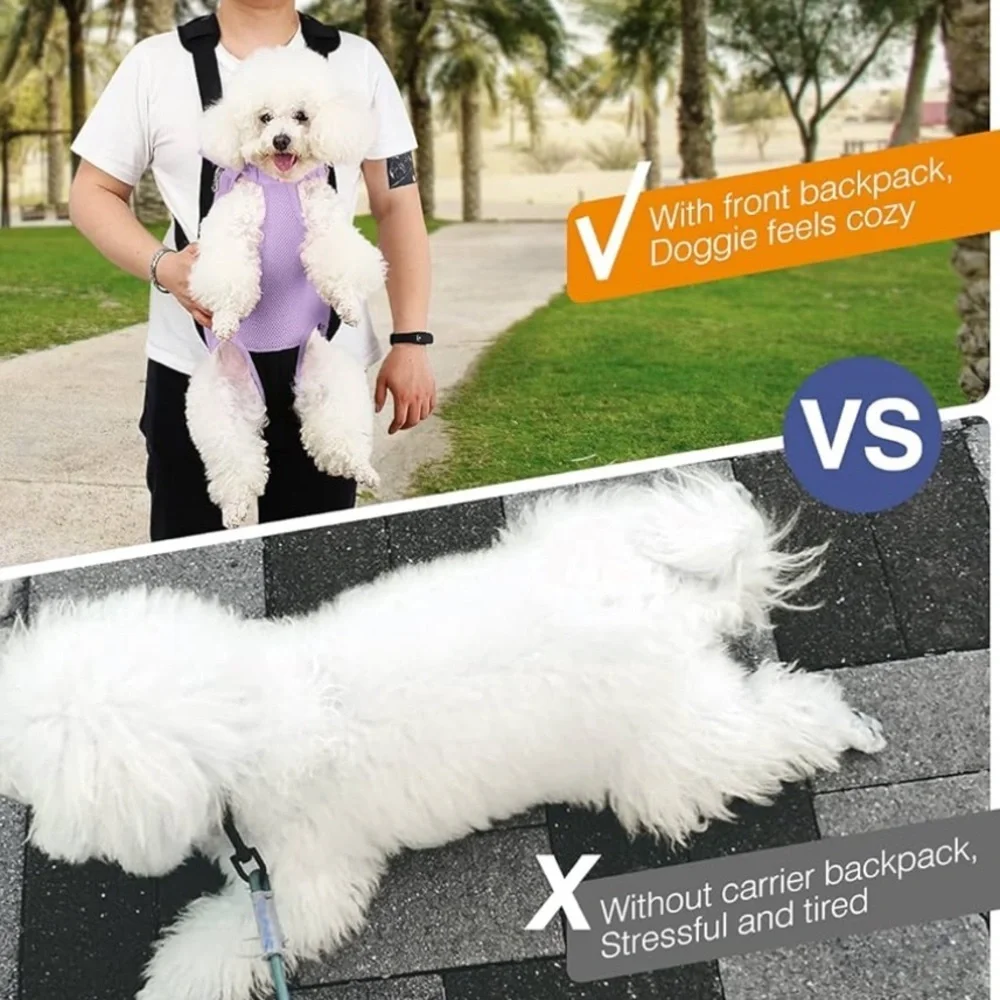 Pawaboo Pet Carrier Backpack dogs cats L 12-15lbs